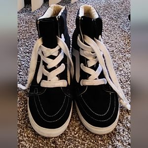 VANS Sneakers Classic canvas sk8 high-top Wedge. Womans 8 Black